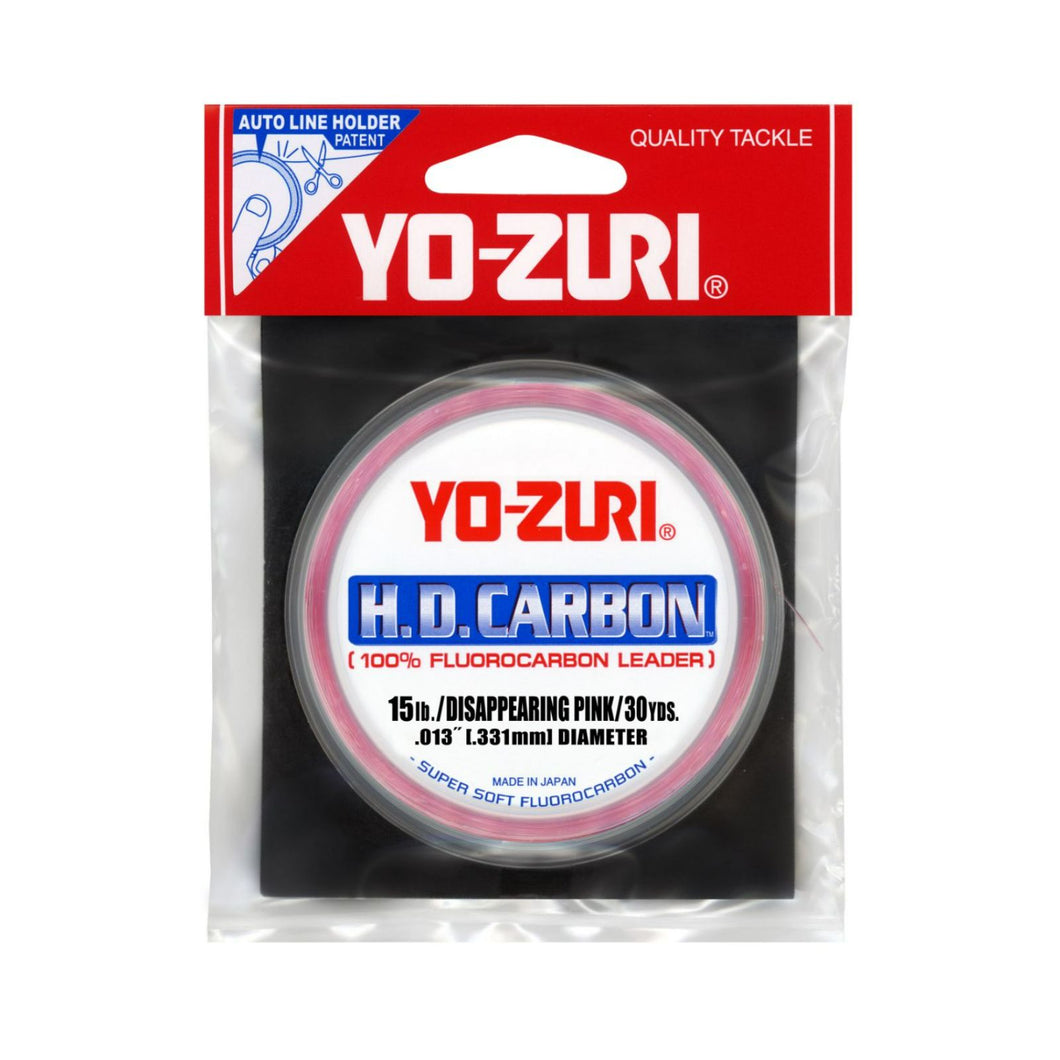 Yo-Zuri HD Disappearing Pink Fluorocarbon Leader 30YD