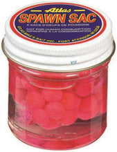 Load image into Gallery viewer, Atlas Mike&#39;s Spawn Sac Salmon Eggs 1 Jar of 6 Sacs Orange 62063
