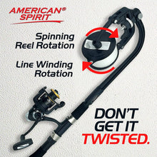 Load image into Gallery viewer, American Spirit Ultimate Line Winding System - Portable Fishing Line Spooler - Zero Twist Line Spooler for Fishing Reels or Casting Reel, Fishing Line Winder Spooler - Ultimate Fishing Reel Spooler
