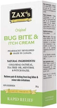 Load image into Gallery viewer, ZAX&#39;S ORIGINAL Bug Bite &amp; Anti-Itch Cream - Mosquito Bite Relief with Natural Ingredients - Effective &amp; Soothing Bug Bite Itch Relief - Rapid Insect Bite Relief - Paraben-Free (28 Grams)
